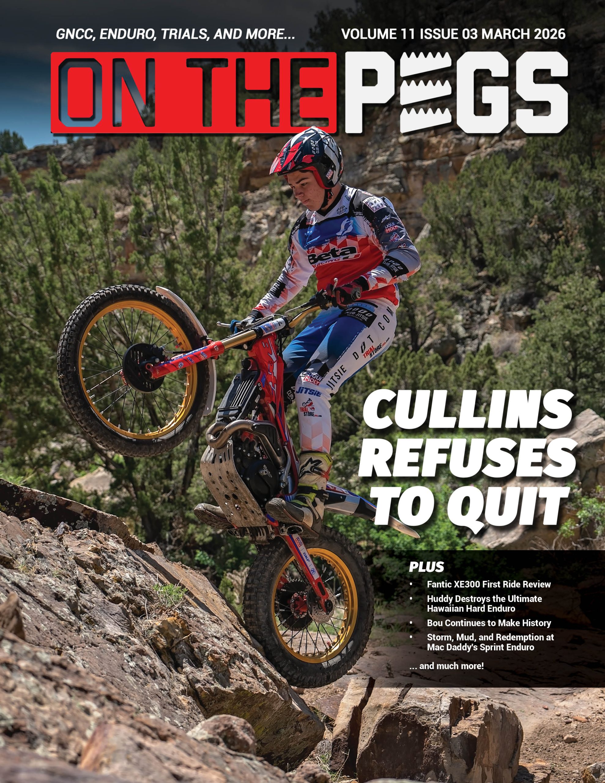March 2026 On the Pegs Magazine March 2024 OTP Cover